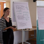 Carina Strassmayr holding a leadership workshop at the Jobiqo company retreat